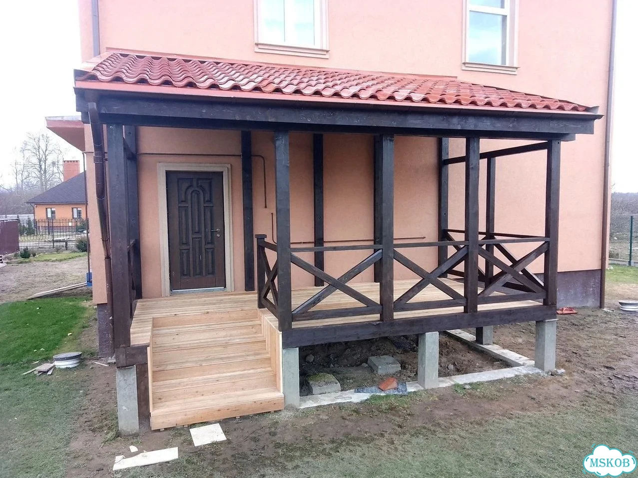 Пристройка к дому под ключ / Терраса к дому фото 6