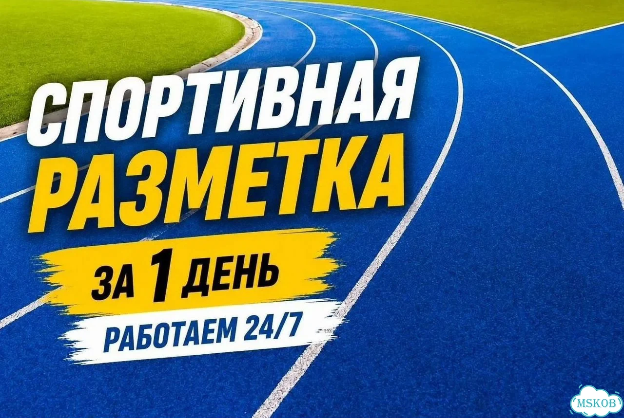 Разметка для спортивных площадок фото 1