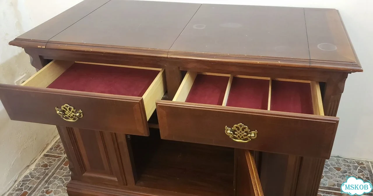 Винтажный подсервантник тумба комод дерево фото 3
