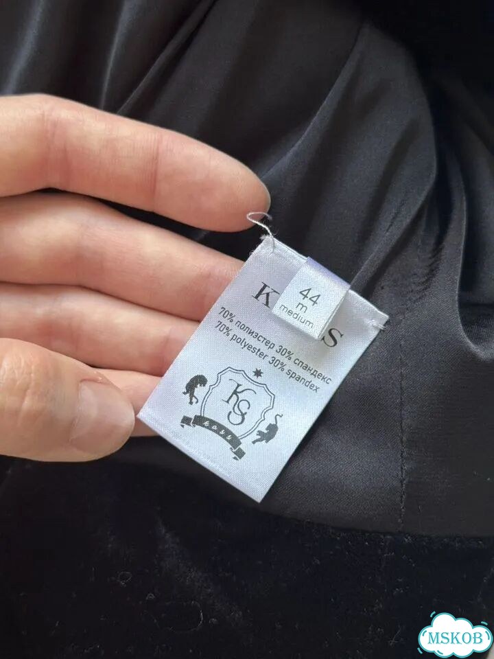 Пиджак черный бархат бренда Koss Atelier фото 8