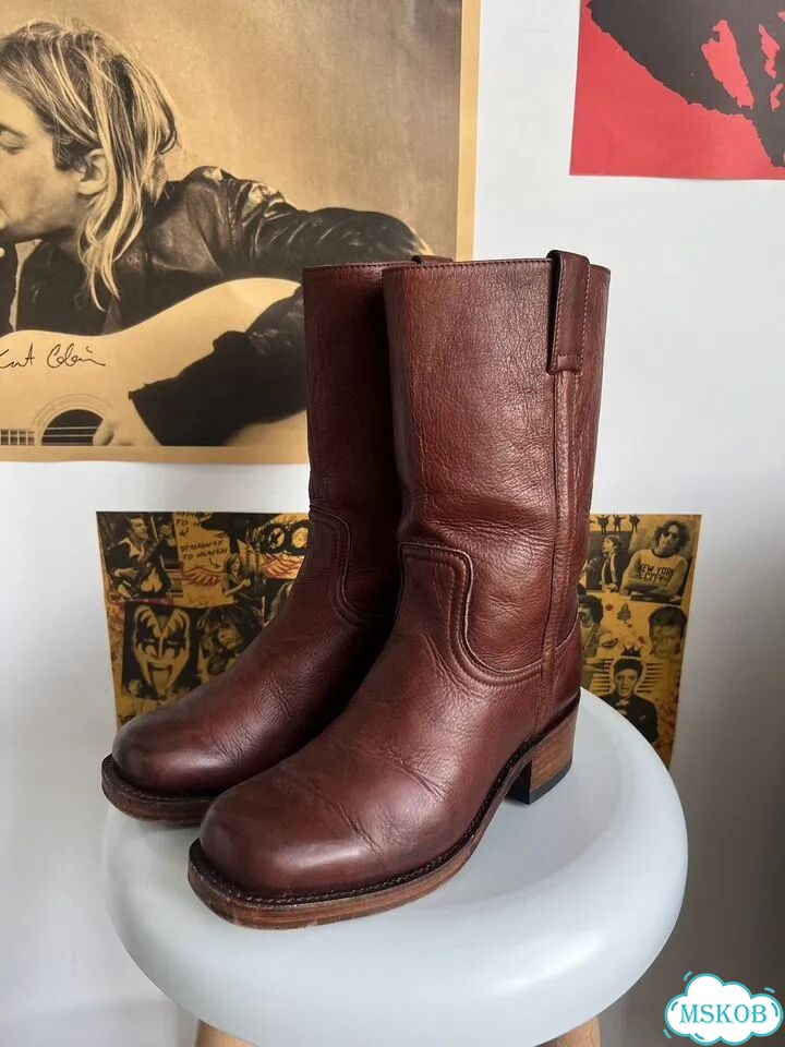 Sendra кожаные байкерские сапоги / Испания фото 2