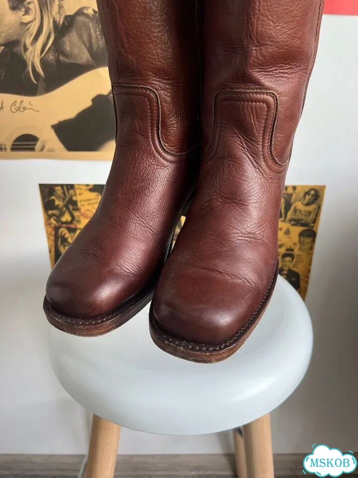 Sendra кожаные байкерские сапоги / Испания фото 4