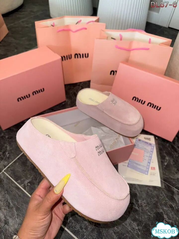 Мюли женские miu miu premium качество фото 3