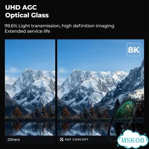 UV фильтр K&F Nano-X 46мм защита объектива фото 3