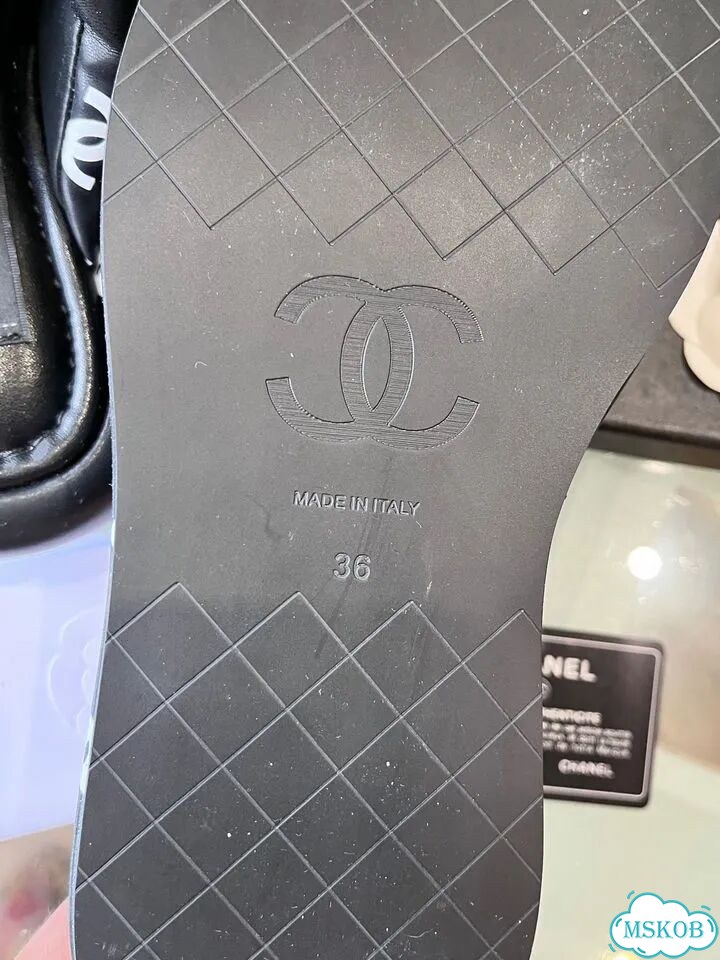 Шлепанцы chanel женские фото 6
