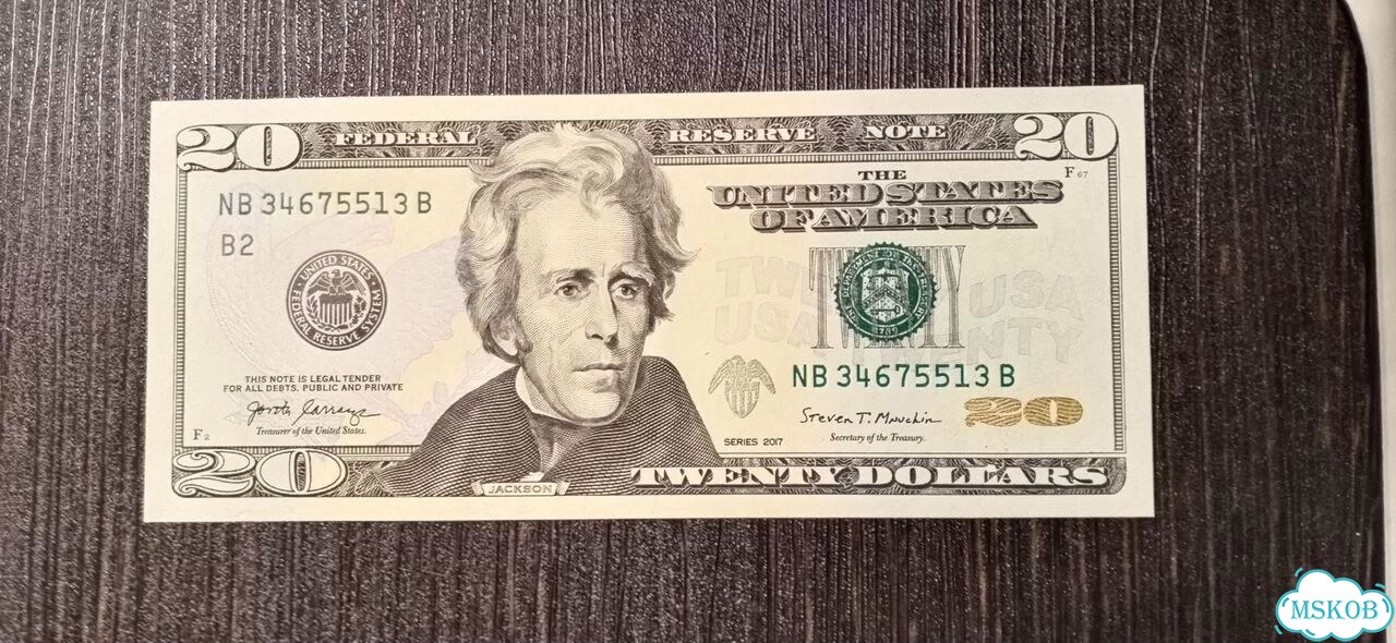 Банкнота США 20 дол UNC пресс В Нью-Йорк 2017 фото 1