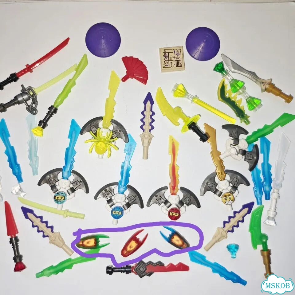 Lego Ninjago Очень редкое оружие 3 Клинка фото 2