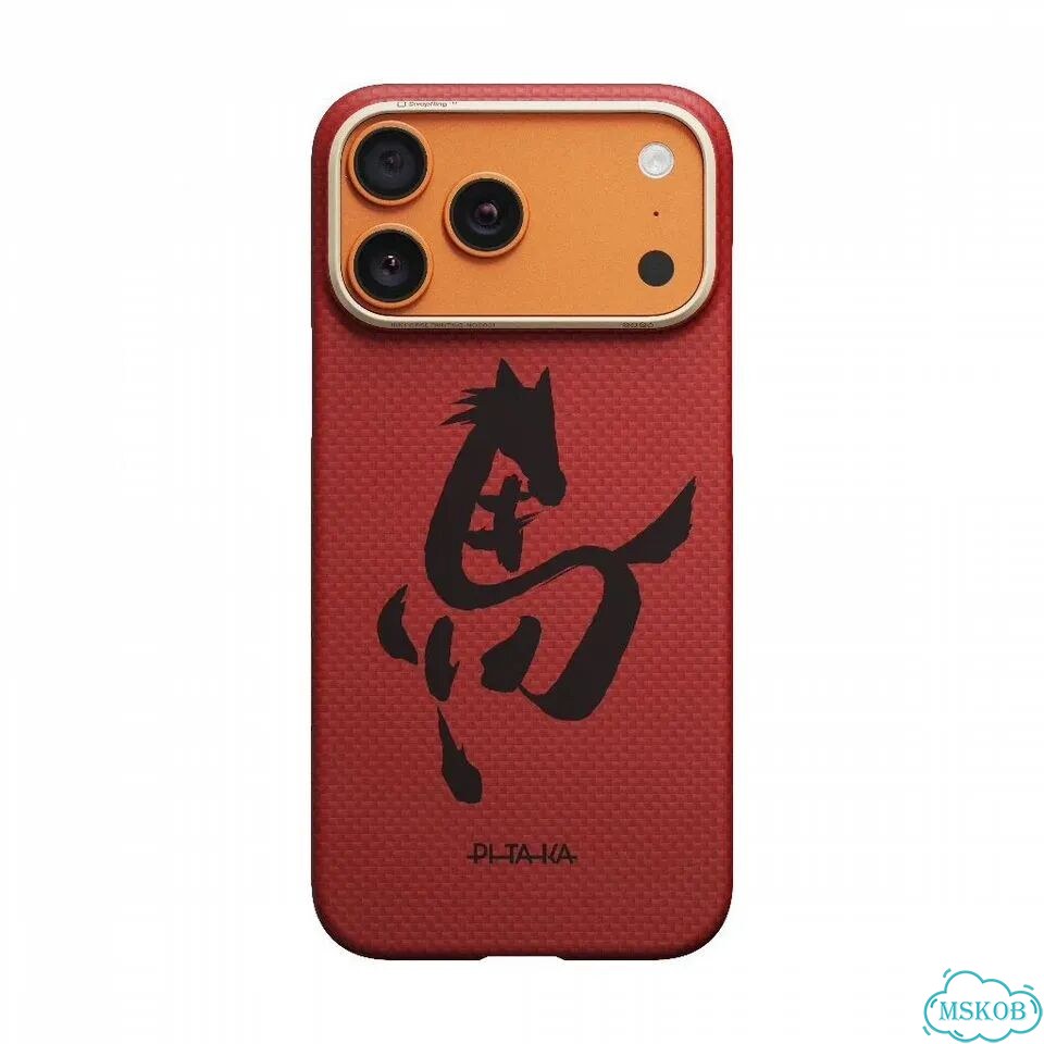 Pitaka iPhone 17 Pro Max Horse Painting Cinnabar фото 2