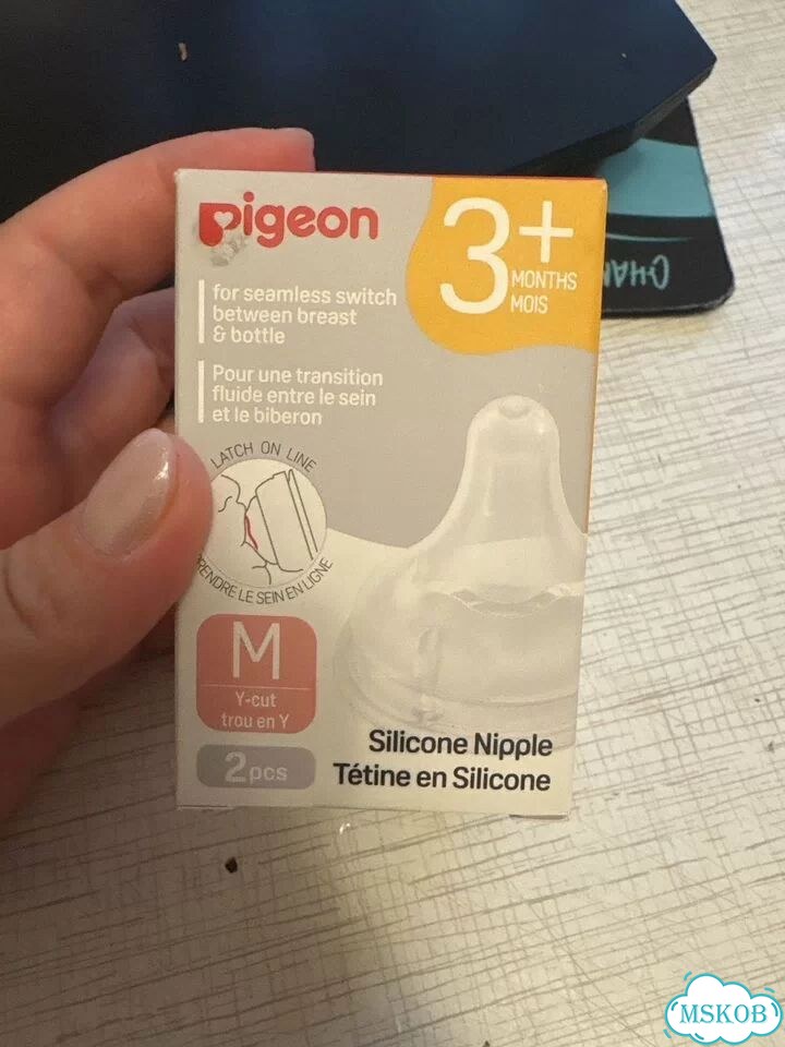 Соска на бутылочку pigeon 3+ m фото 1