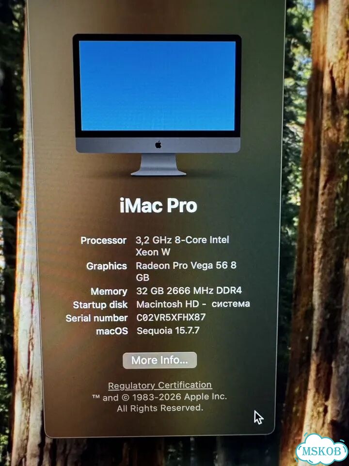 iMac pro 27 2017 3,2 Xeon W 8-core/32Gb/SSD 1Tb фото 4