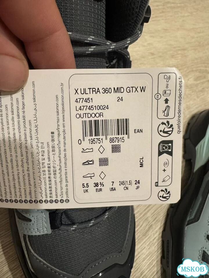 Кроссовки женские Salomon x ultra 360 mid gtx w фото 7