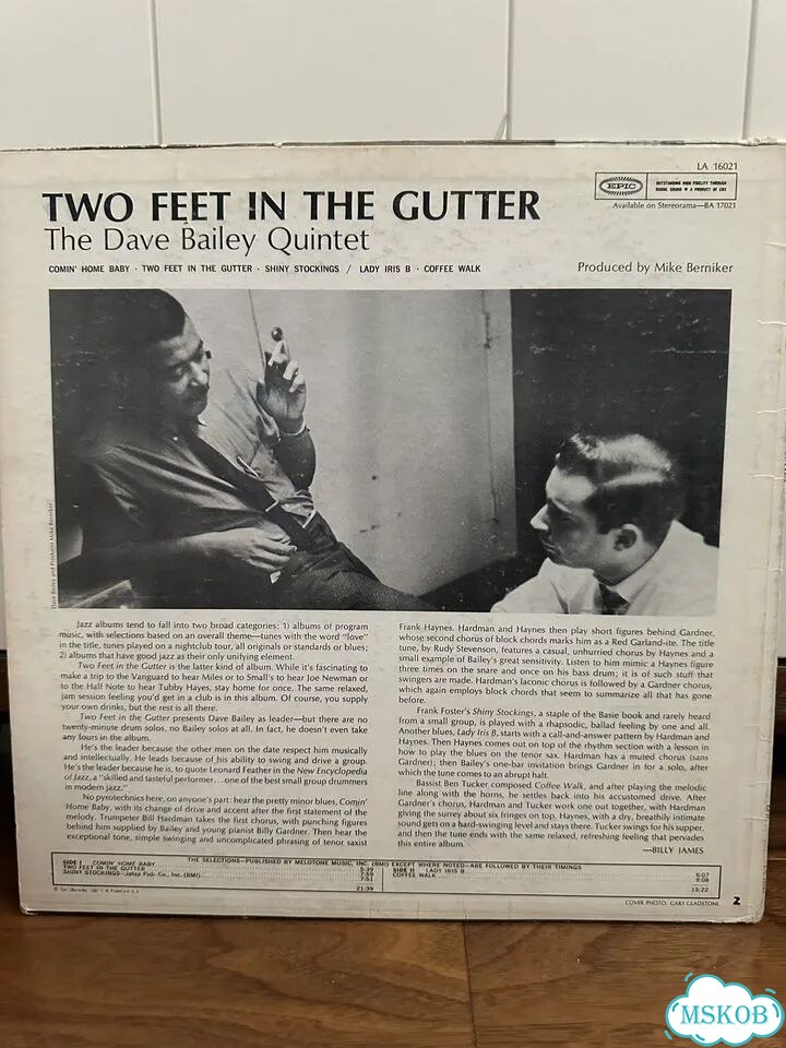 The Dave Bailey Quintet – 2 Feet In The Gutter фото 2