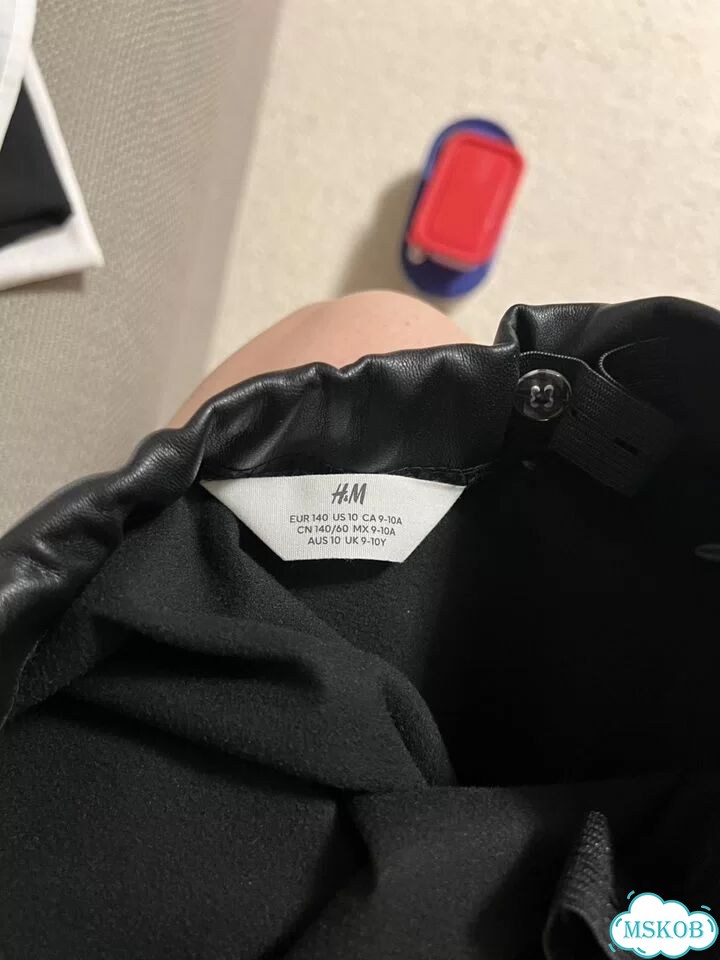 Юбка кожаная 140 H&M фото 2