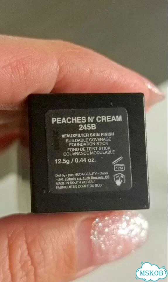 Huda beauty fond de teint stick 245B peaches n'cre фото 4