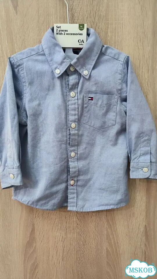 Tommy hilfiger рубашка 80-86 оригинал фото 2
