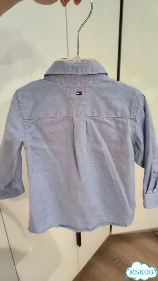 Tommy hilfiger рубашка 80-86 оригинал фото 8
