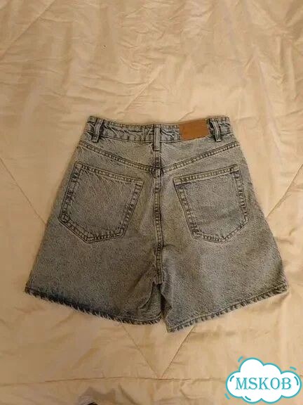 Джинсовые шорты zara 36 фото 1