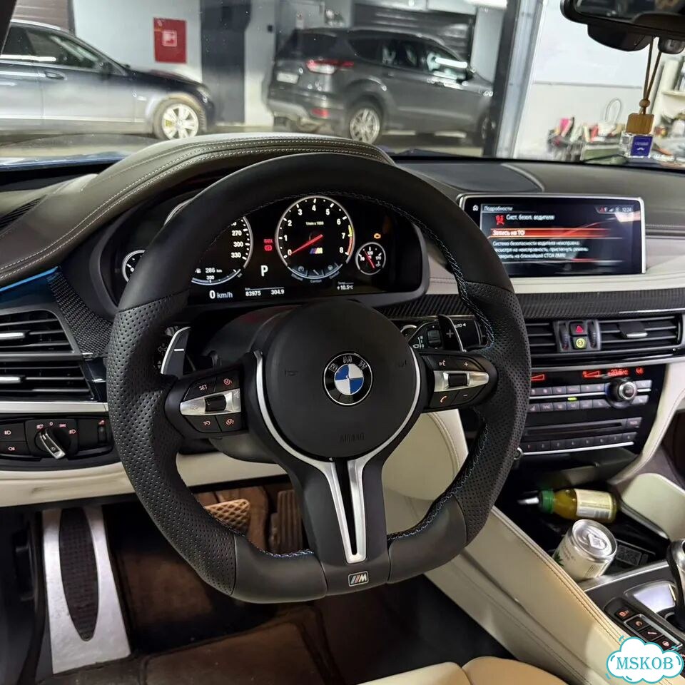 Кожаный руль BMW M с анатомией и обогревом фото 1