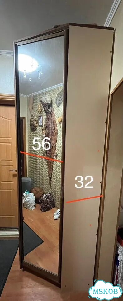 Шкаф распашной одностворчатый фото 2