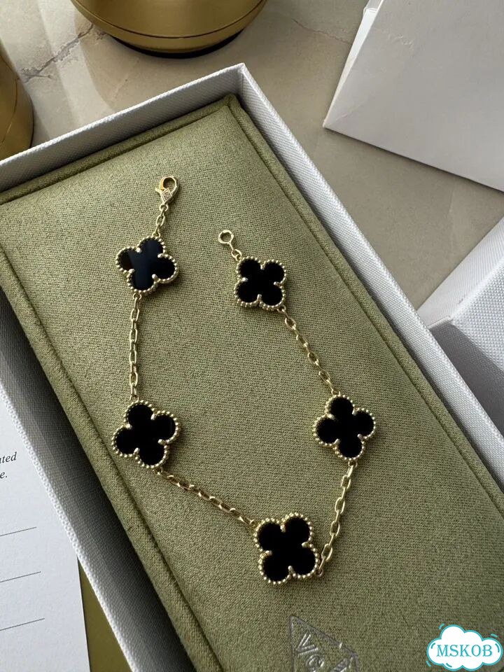 Браслет van cleef с ониксом золото 750 пробы фото 1