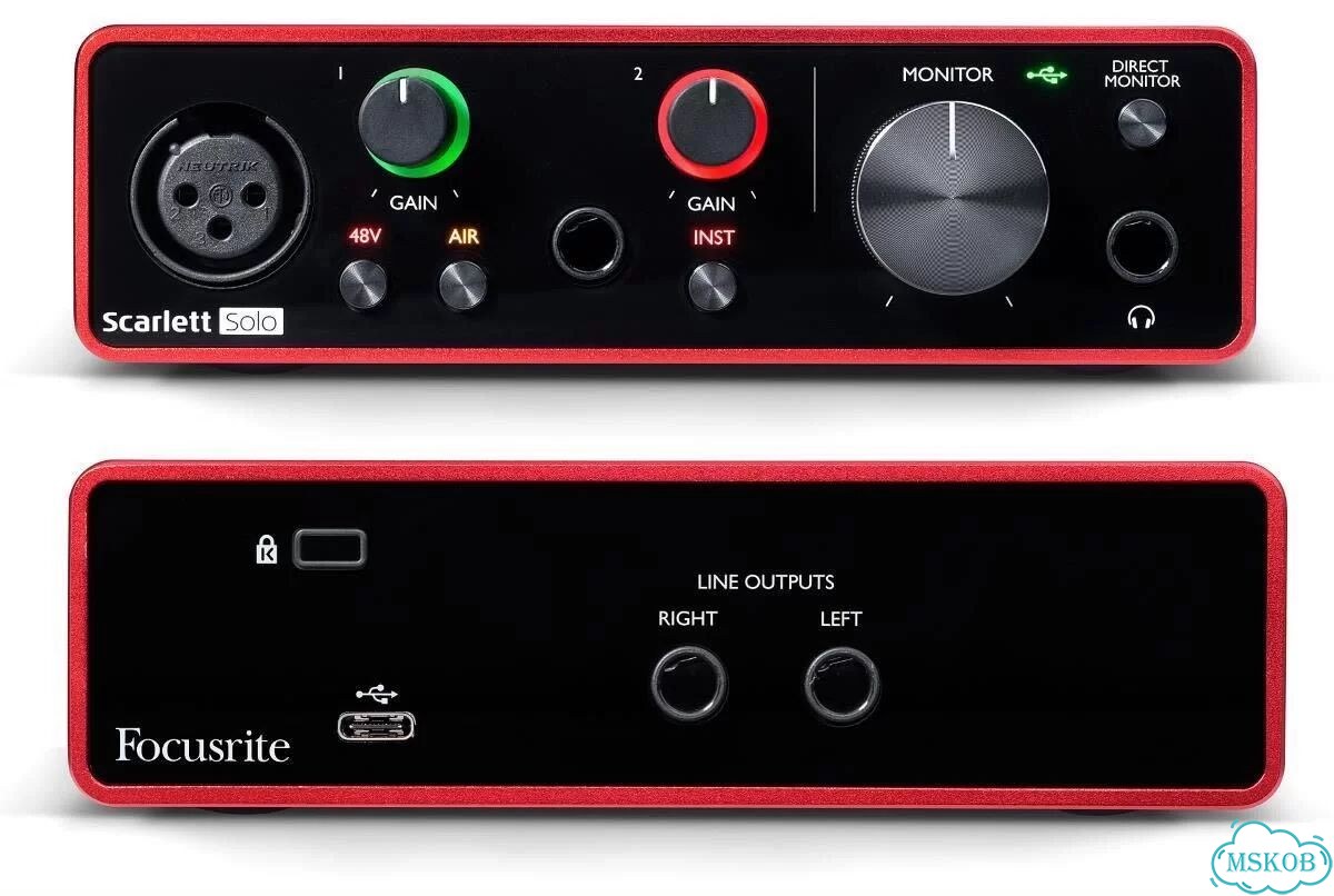 Звуковая карта Focusrite Scarlett solo 3rd gen фото 2