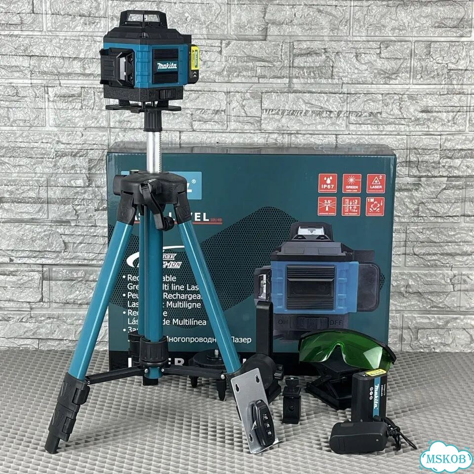 Лазерный уровень makita 4D нивелир 16 линий фото 1