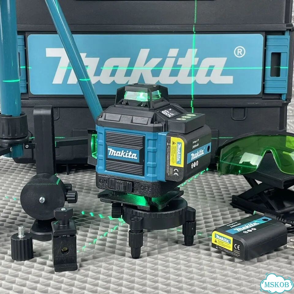Лазерный уровень makita 4D нивелир 16 линий фото 4