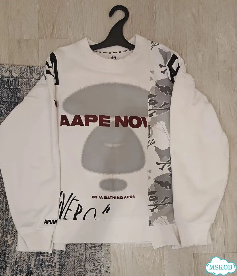 Свитшот Aape NOW white фото 1