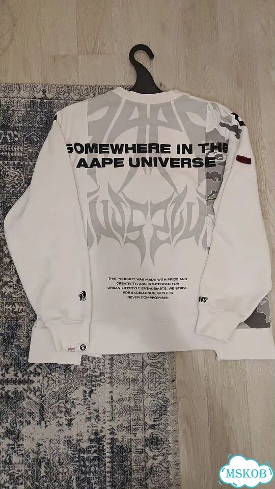 Свитшот Aape NOW white фото 2