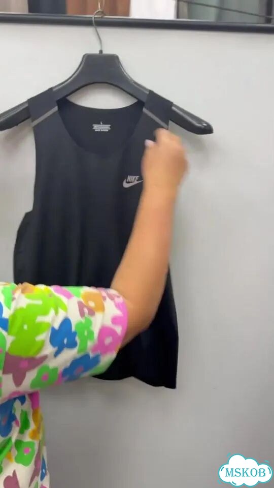 Майка nike dri-fit breathe для бега спорта фото 1