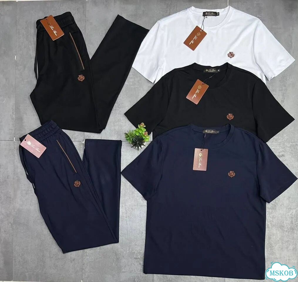 Костюм двойка Loro Piana штаны+футболка фото 1