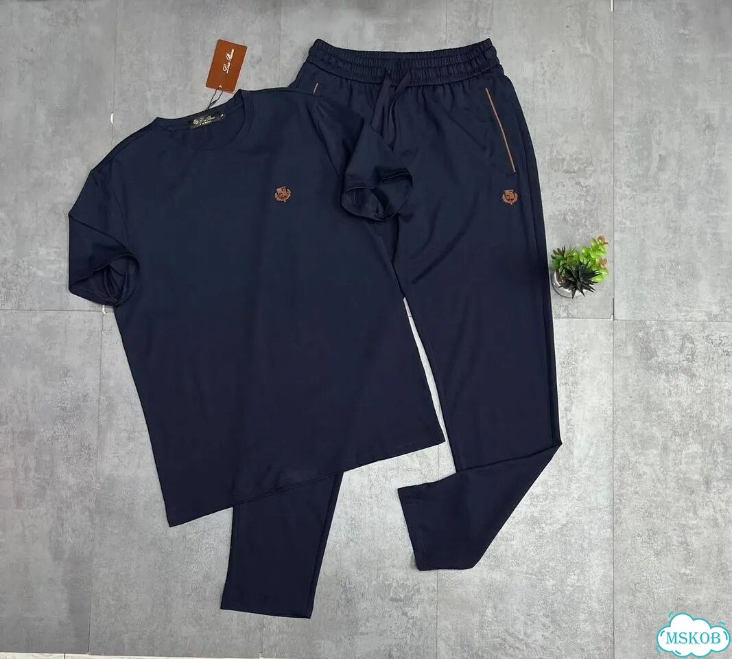 Костюм двойка Loro Piana штаны+футболка фото 3