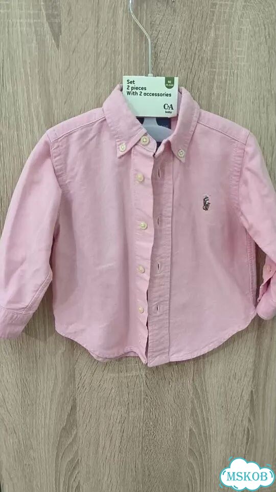 Ralph lauren рубашка 80-86 оригинал фото 1