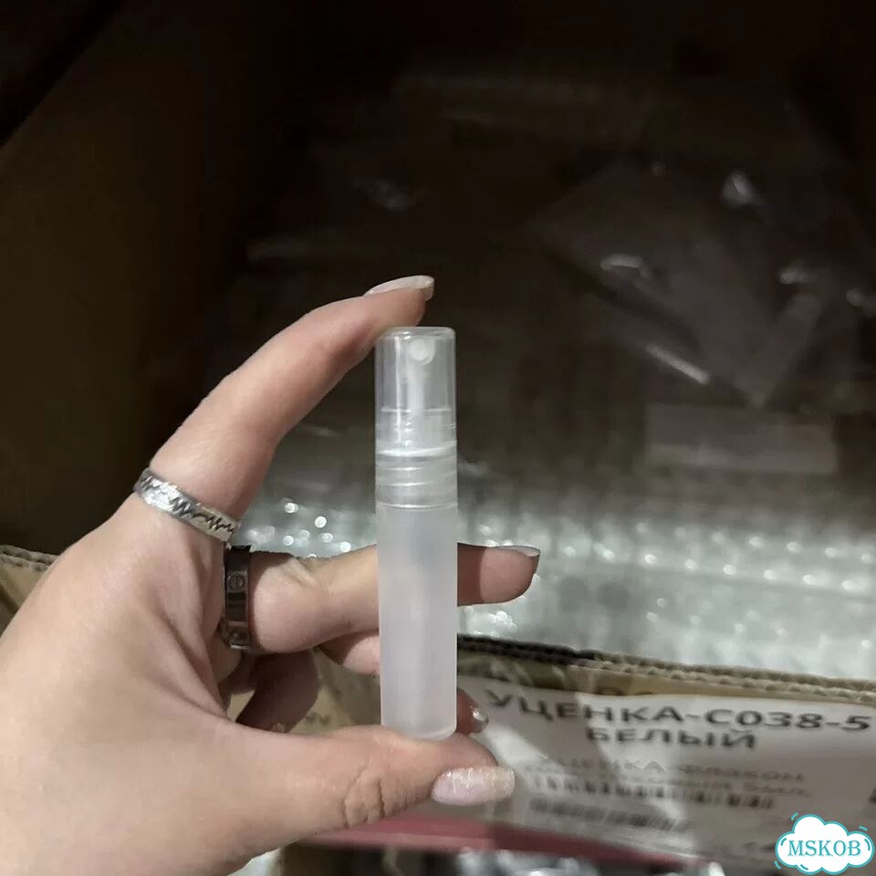 Флакон для духов пластиковый 5мл, белый, матовый фото 11
