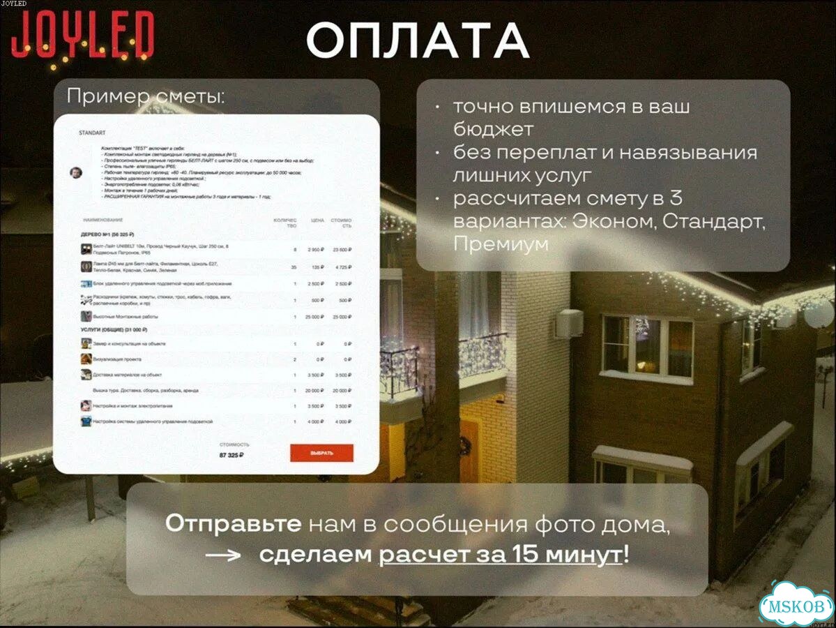 Фасадное Освещение / Подсветка Фасада Дома фото 9