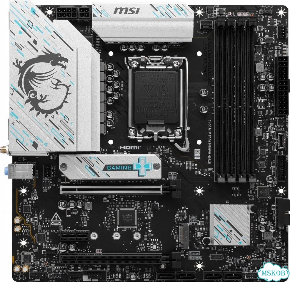 Материнская плата MSI B760M gaming plus wifi DDR4 фото 2