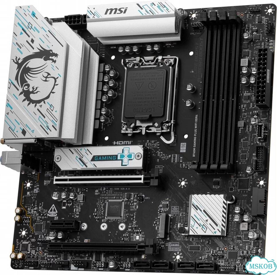 Материнская плата MSI B760M gaming plus wifi DDR4 фото 3