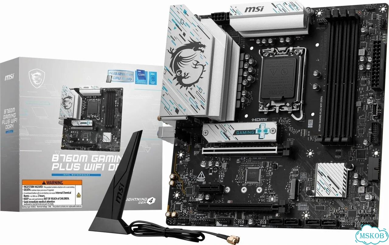 Материнская плата MSI B760M gaming plus wifi DDR4 фото 7