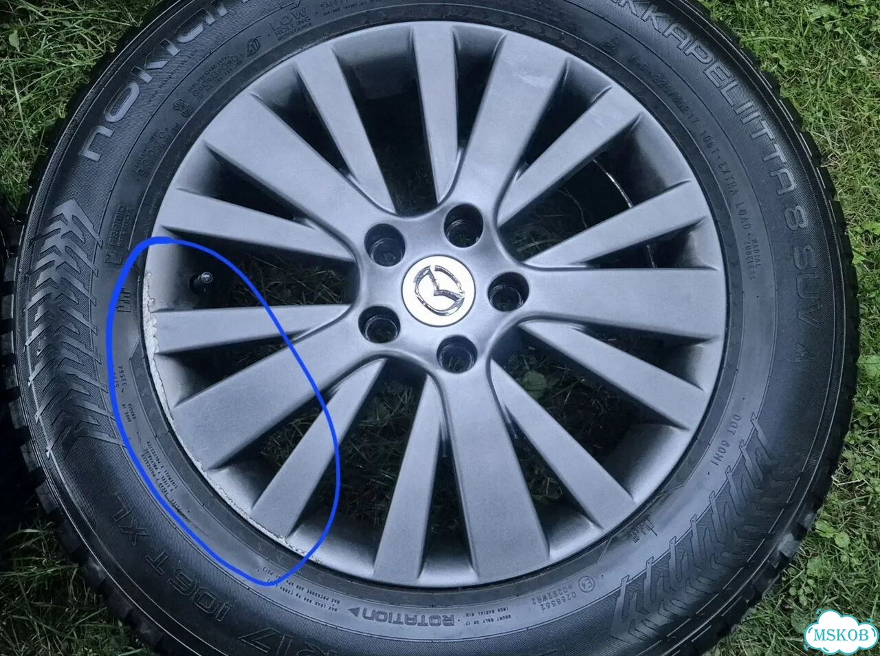 Колеса зимние в сборе диски литые Mazda R17 фото 3