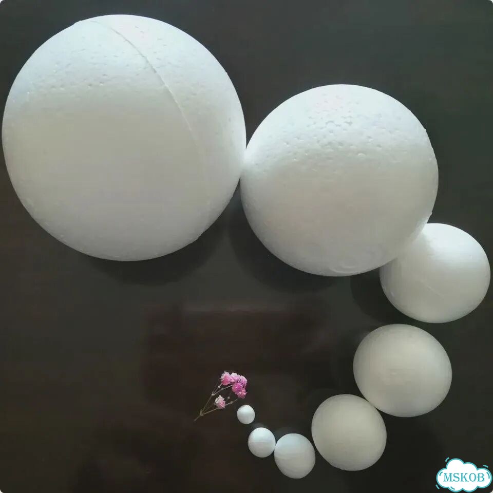 Пенопластовые шарики для поделок 1-20 см 3cm 500pcs фото 1