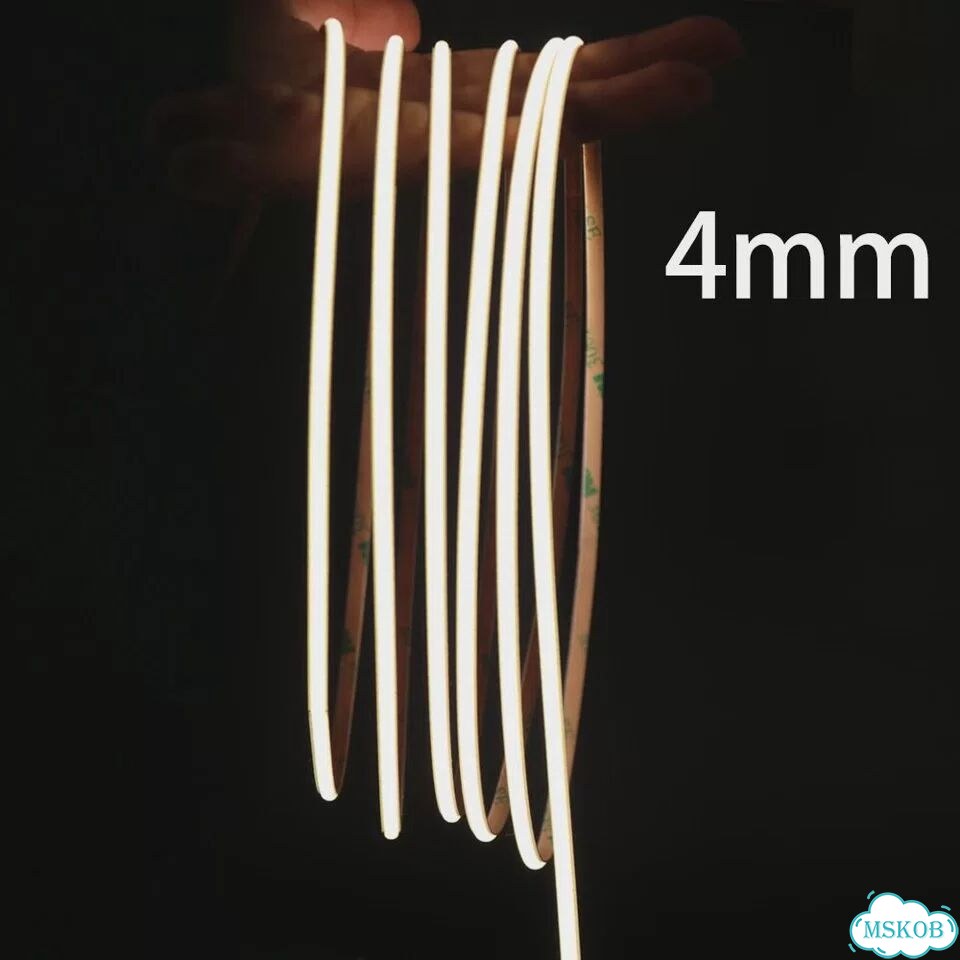 Ocona Светодиодная лента COB 4 мм 480 светодиодов теплый/природный/холодный Red, 0,5 м, 12V 480LED фото 2