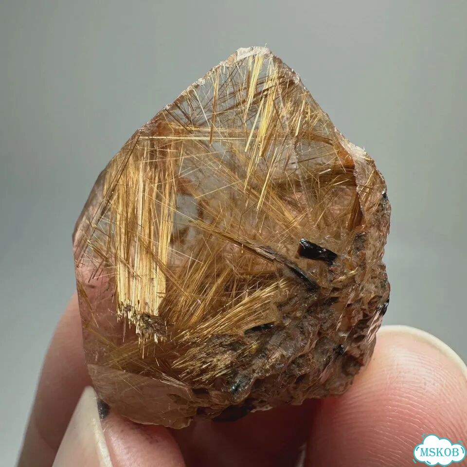 Бразильский рутиловый кварц золотистый, 15г, J6 фото 2
