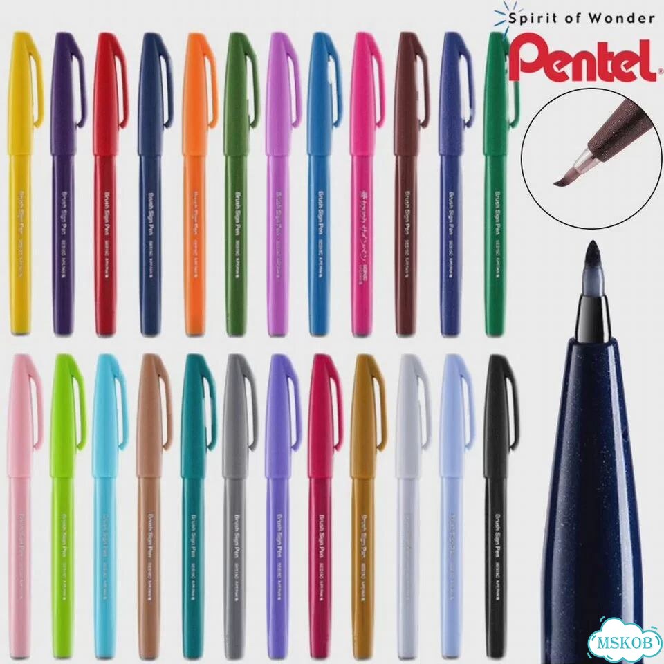 Pentel SES15C набор ручек-кистей 24 цвета фото 2