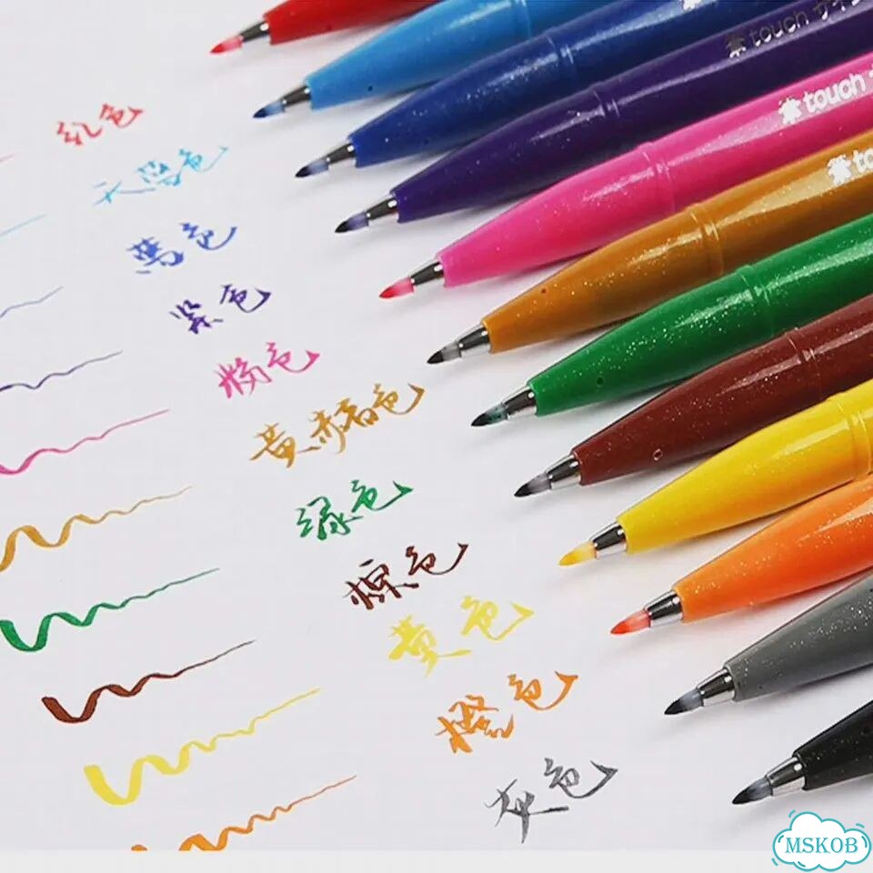 Pentel SES15C набор ручек-кистей 24 цвета фото 6