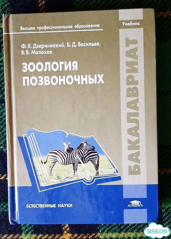 Зоология позвоночных Ф.Я.Дзержинского фото 1