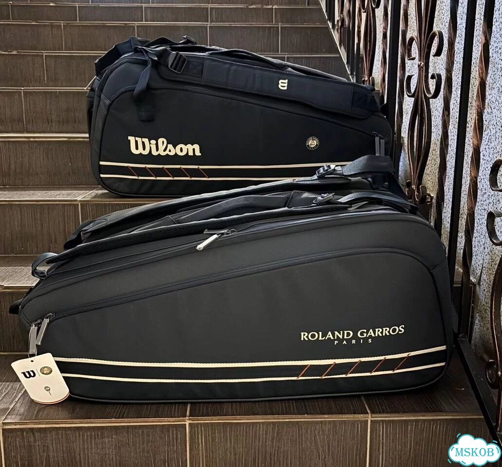 Теннисная сумка Wilson Roland Garros 15 ракеток фото 6