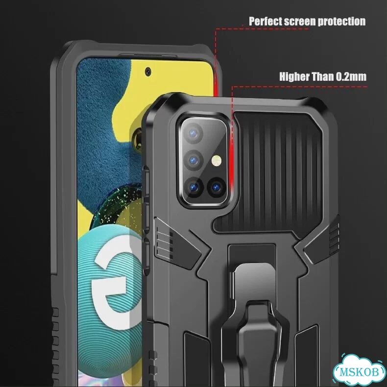 Красный противоударный чехол на iPhone 16 с зажимом фото 5