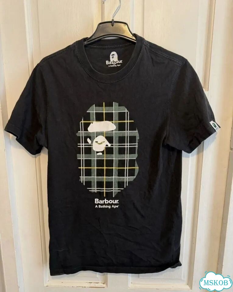 Bape x Barbour футболка оригинал фото 1