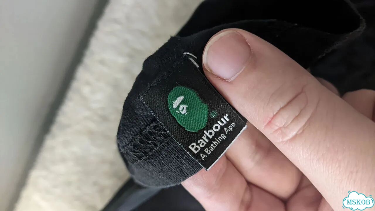 Bape x Barbour футболка оригинал фото 3