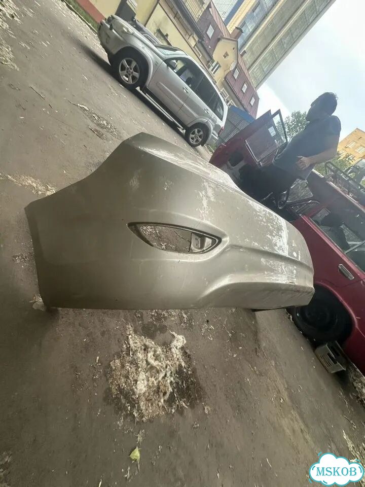 Бампер задний hyundai solaris 1 фото 4